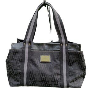 Tommy Hilfiger Black Nylon Signature  Satchel